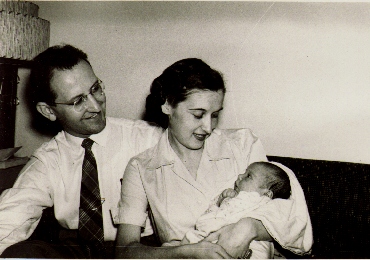 William and Olga Zebrun with first child